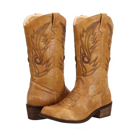 1 out of 5 stars 304 ratings 3 answered questions. . Mid calf cowboy boots